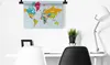 MuchoWow® Wandteppich Wandbehang Weltkarte - Farben - Produktbild-Vorschau 5