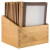 Securit Menü Speisekarte| Menümappe A4 Wood - Brown Produktbild-Vorschau 2