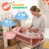 moovkee Babybadewanne mit Gestell 80cm Dunkel Rosa Faltbar Produktbild-Vorschau 3