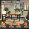ML-Design – sada 2 zahradních židlí s područkami, béžová Náhled obrázku produktu 2