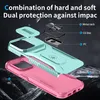 Handyhülle für iPhone 14 Pro Dual Layer Hülle mit Schiebe Produktbild-Vorschau 3