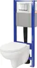 Cersanit Wand-WC Set CERSANIA Tiefspüler offener Spülrand Produktbild-Vorschau 1