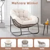 A collage of images showing a rocking chair from different angles, with a main image of the chair in a room setting. Anteprima dell’immagine prodotto