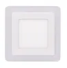 Ecolite Bílý vestavný LED panel hranatý 145 x 145mm 6W+3W Náhled obrázku produktu 1