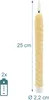 Relaxdays LED Stabkerzen, 6er Set, HxD: 25 x 2 cm, Produktbild-Vorschau 4