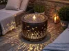 Gartenbrunnen mit LED Beleuchtung aus Metall runder Produktbild-Vorschau 5