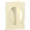 Coloretti PP Karten oval 5 Stück B6 creme Produktbild-Vorschau 2
