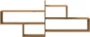 A wooden shelf unit with multiple compartments, displayed against a white background. Voir les images du produit