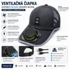 Cappellino da baseball da uomo con ventilatore a energia Anteprima dell’immagine prodotto 8
