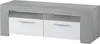 Porta TV AMBIT a 2 ante - Stile moderno - Grigio e bianco - Anteprima dell’immagine prodotto 1