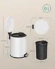 SONGMICS Kosmetikeimer, 6 Liter, Mülleimer Bad, mit Produktbild-Vorschau 9