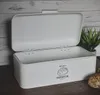 Großer Brotkasten aus Metall mit Klappdeckel im Retro Look  Produktbild-Vorschau 3