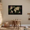 MuchoWow® Poster Weltkarte - Blumen - Blätter 60x40 cm - Produktbild-Vorschau 6