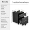 tectake® Rollcontainer Vagur mit 2 Schubladen für Dokumente Produktbild-Vorschau 5