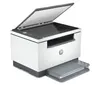 A white and gray HP LaserJet MFP M234dw printer with its scanner lid open, shown from a three-quarter angle against a white background. Podgląd zdjęcia produktu