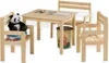 Kindersitzgruppe - Braun - Kiefernholz massiv unbehandelt - Produktbild-Vorschau 1