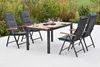 Merxx Gartenmöbel Set Thasos 9tlg., 4 Klappsessel, 4 Produktbild-Vorschau 1