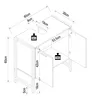 Armadio lavabo / armadio da bagno / Dimensioni: H. 60 x W. Anteprima dell’immagine prodotto 3