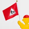 Relaxdays Waarschuwingsfiguur voor kinderen, met vlag, Productafbeelding-voorbeeld 8