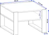 Couchtisch - modernes rustikales Design - Wohnzimmer-Tisch Produktbild-Vorschau 2
