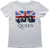 Queen - Vintage Union Jack Kids 9-10 Jahre T-Shirt - Weiß Produktbild-Vorschau 1
