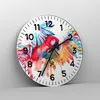 Wanduhr - Rund - Glasuhr - Natur Malerei Papagei Kinder - Produktbild-Vorschau 4