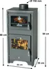 Kaminofen mit Backfach und Herdplatte Ever 2 Holzofen 7,85 Produktbild-Vorschau 2