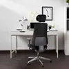 An office chair is shown from the back in a home office setting. Produktbild-Vorschau