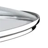 A close-up view of the rim of a metallic pot lid. Podgląd zdjęcia produktu