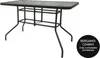 Stół ogrodowy BERGAMO 140x80 cm czarny z otworem na parasol Podgląd zdjęcia produktu 3