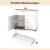 COSTWAY Sideboard, Küchenschrank mit Arbeitsplatte, Produktbild-Vorschau 6