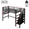 Merax Etagenbett Hochbett 90×200cm,mit Regalen, Produktbild-Vorschau 7