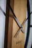 Horloge murale grande sans tic-tac LOFT OVAL métal noir 3D Voir les images du produit 7