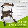 Juskys Rollator Vital faltbar, leicht, höhenverstellbar - Produktbild-Vorschau 5