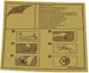A sheet of instructions for a repair patch, with diagrams and text in multiple languages. Náhled obrázku produktu