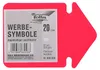 Werbe-Pfeil 12cm 20 Stück Leuchtrot Produktbild-Vorschau 1