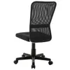 vidaXL Sedia da ufficio nera 44x52x100 cm in tessuto a rete Anteprima dell’immagine prodotto 2
