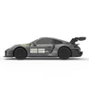 A side view of a gray RASTAR R/C 1:24 Porsche 911 GT2 RS Clubsport 25 remote-controlled car on a white background. Podgląd zdjęcia produktu
