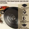 VeoHome hrniec na dusenie z smaltovanej liatiny, čierny, Náhľad obrázku produktu 2
