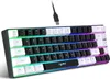 A close-up, angled shot of a gaming keyboard with RGB lighting. Produktbild-Vorschau