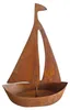 Rostiges Segelboot Gartendekoration, 65 cm Höhe, Metallboot Produktbild-Vorschau 3