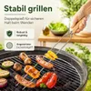 Bratenspieß 56 cm aus Edelstahl mit Eschenholzgriff – Produktbild-Vorschau 6