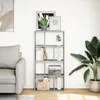 vidaXL Knihovna Betonově šedá 60x20x120,5 cm Dřevěný Náhled obrázku produktu 3