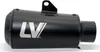 LeoVince LV-10 Czarny wsuwany układ wydechowy zatwierdzony Podgląd zdjęcia produktu 5