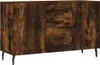 vidaXL Dressoir, gerookt eikenfineer, 100x36x60 cm, Productafbeelding-voorbeeld 2