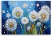 Leinwandbild Löwenzahn Pflanzen Blumen auf beigem Produktbild-Vorschau 3