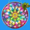 GKA XL Sonnenfänger Mandala Blume C2 20 cm bunt Buntglas Produktbild-Vorschau 1