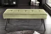 Design Sitzbank BOUTIQUE 100cm grün Samt schwarze Produktbild-Vorschau 3