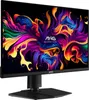 A black MSI gaming monitor displaying a vibrant, abstract wallpaper. Produktbild-Vorschau