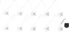 A string of white star-shaped lights with a battery pack. Produktbild-Vorschau